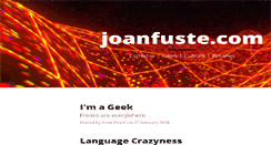 Desktop Screenshot of joanfuste.com